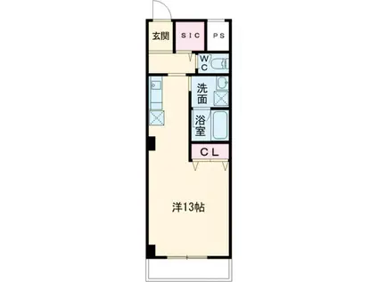 MIRA ISE(ワンルーム/11階)の間取り写真