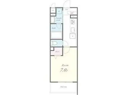 PRIMALE今池(1K/1階)の間取り写真