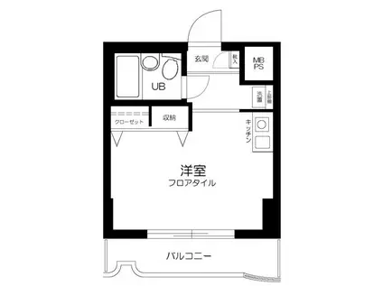ライオンズプラザ鶴見中央(ワンルーム/5階)の間取り写真