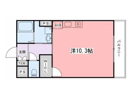 インタービレッジ下手野(ワンルーム/5階)の間取り写真