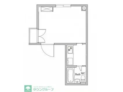 ビスタ上板橋(1K/2階)の間取り写真