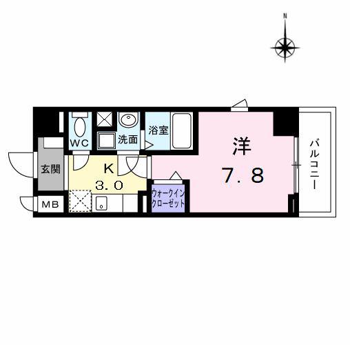 アーバンスクウェア丸の内(1K/10階)の間取り写真