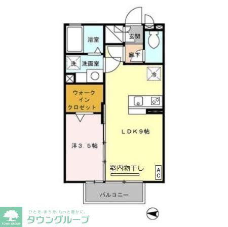 グランシャリオ(2LDK/2階)の間取り写真