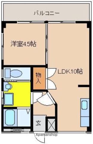 シーフレーバーハイム(1LDK/3階)の間取り写真