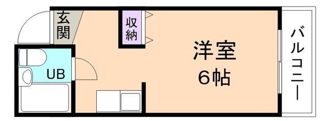 シティヴィラ城東(1K/5階)の間取り写真