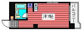 佐竹マンション(ワンルーム/4階)の間取り写真