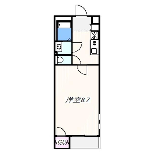 クレイノアペルト泉佐野I(1K/2階)の間取り写真