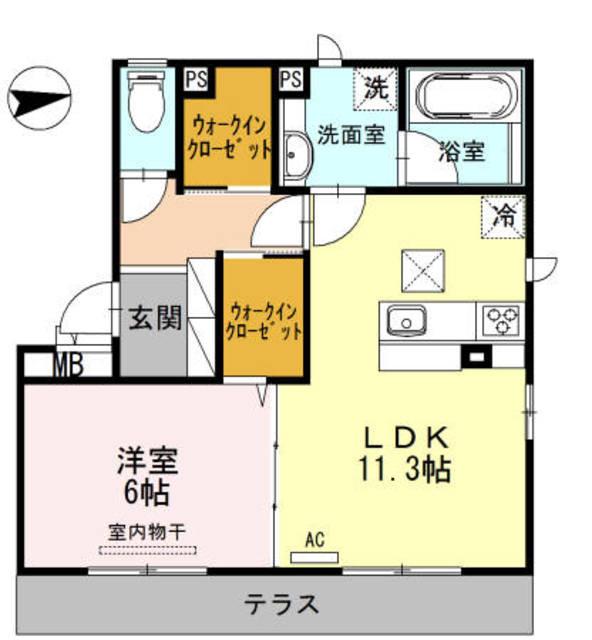 ベル ブランチ(1LDK/3階)の間取り写真