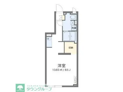 アルクルミエールオオツカ(ワンルーム/1階)の間取り写真