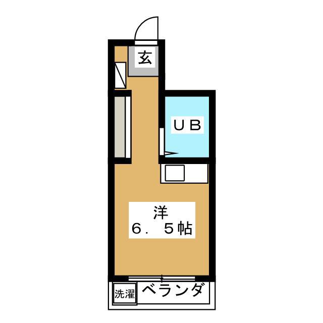 オラシオンT-II(ワンルーム/2階)の間取り写真