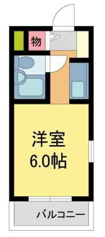 NEOダイキョー北昭和II(1K/4階)の間取り写真