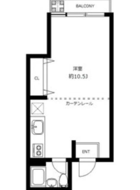 大寿マンション(ワンルーム/5階)の間取り写真
