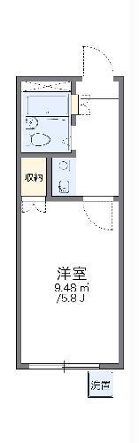 レオパレスDAI(1K/1階)の間取り写真