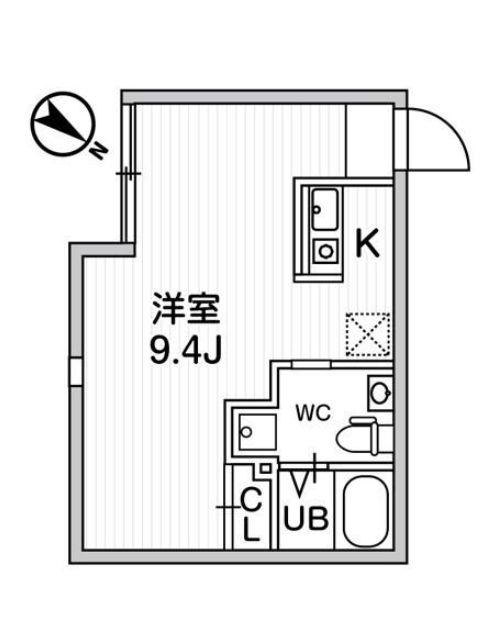 LE CLAIR代々木(ワンルーム/3階)の間取り写真