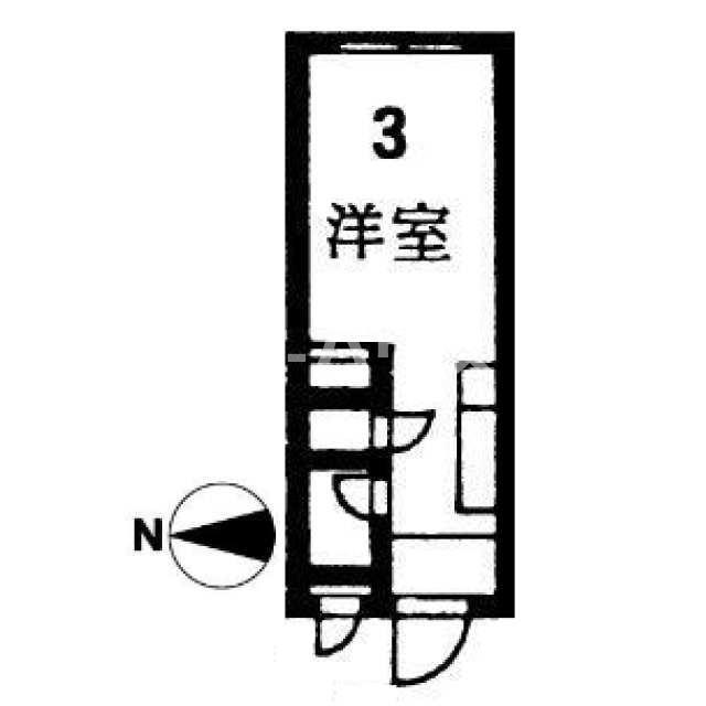 ウイング大久保(ワンルーム/3階)の間取り写真