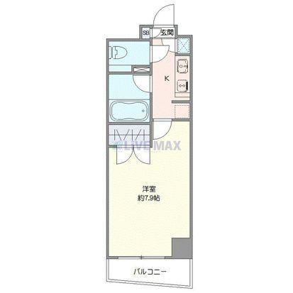 AXAS XEBEC板橋イースト(1K/3階)の間取り写真