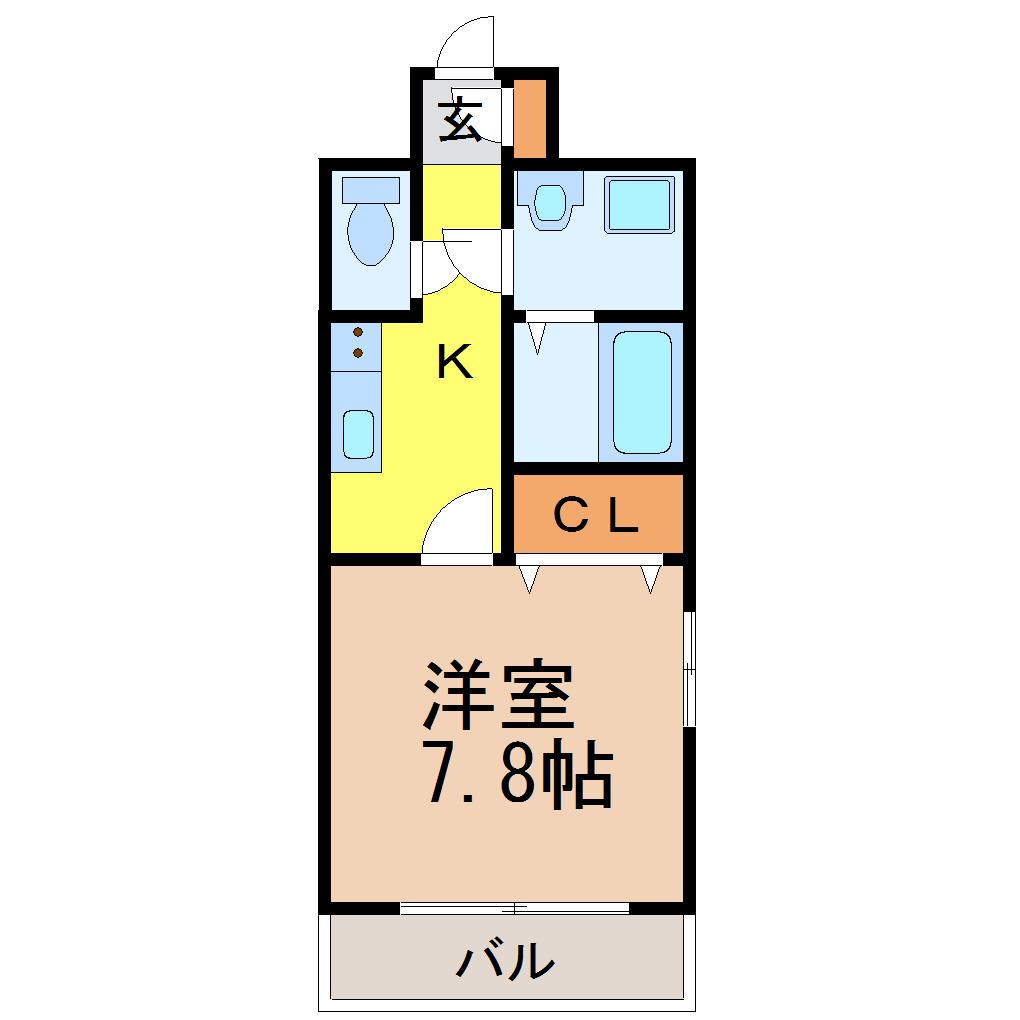 グランツ昭和館(1K/5階)の間取り写真