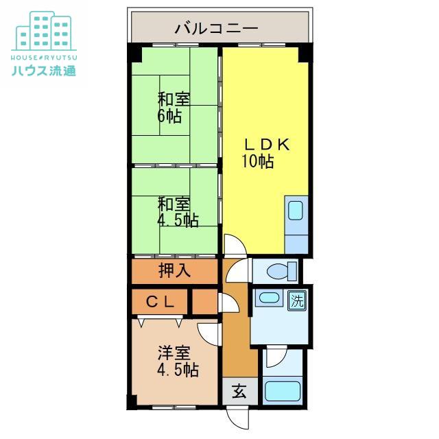 レイシーズ・カネガエ(3LDK/3階)の間取り写真