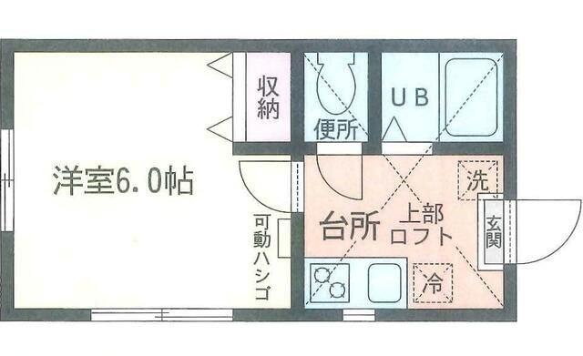 AQUA TERRACE(1K/2階)の間取り写真