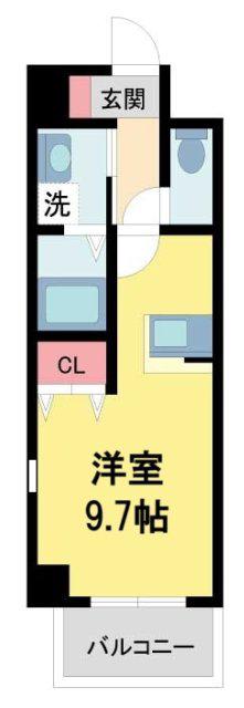 キセラ川西壱番館(1K/10階)の間取り写真