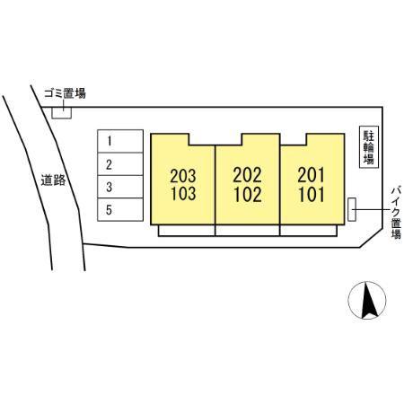 泉区上飯田町AK計画(2LDK/1階)の間取り写真