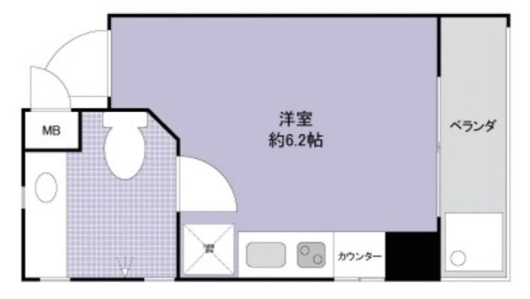 DEAR(ワンルーム/5階)の間取り写真