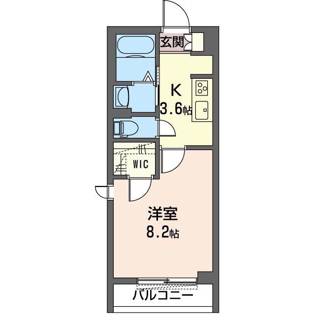 モリス レジデンス(1K/3階)の間取り写真
