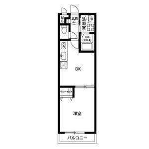 アンプルールリーブルSENII(1DK/2階)の間取り写真