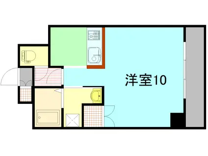 T・Yオーシャンビル(1K/3階)の間取り写真