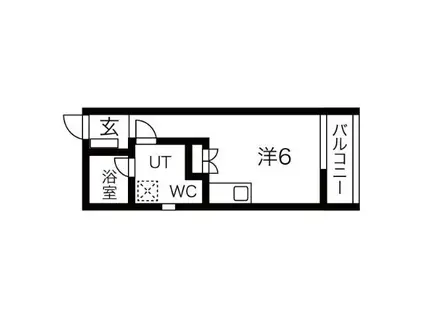 PRE CHER 浄心(ワンルーム/3階)の間取り写真