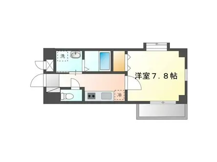 コーポYAKA・松尾(1K/3階)の間取り写真