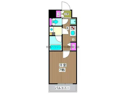 メインステージTOKYO・ノースHYS(1K/4階)の間取り写真