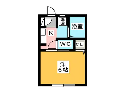 くわいえっと早稲田(1K/2階)の間取り写真