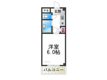 マンションライツ(1K/3階)の間取り写真