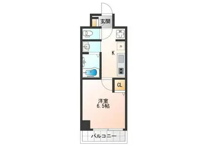 アーバンパーク住之江公園II(1K/7階)の間取り写真