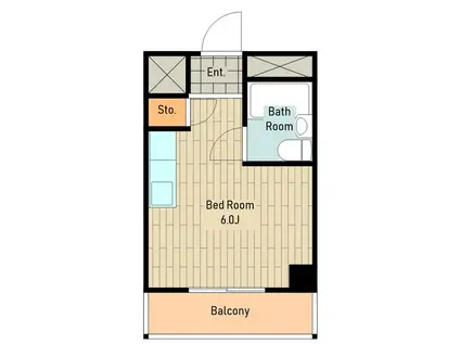 メゾン・ド・ノア明神町(ワンルーム/5階)の間取り写真