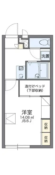 レオパレスコンフォート 2階階 間取り