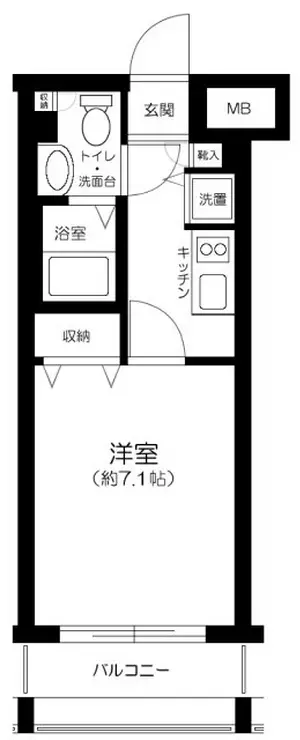 ガラ・ステーション東日本橋 2階階 間取り