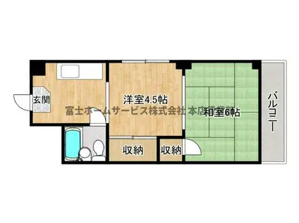 LBアパートあびこ(2K/1階)の間取り写真