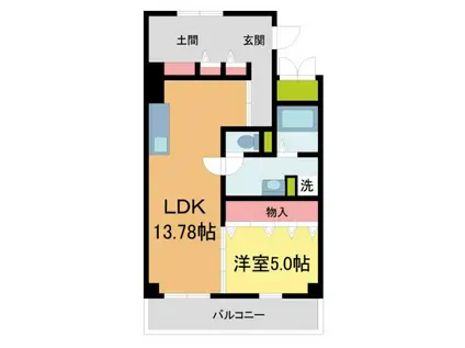 OC RESIDENCE R NISHINOMIYA OGO(1SLDK/3階)の間取り写真