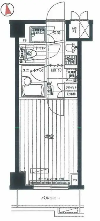ルーブル大森八番館 3階階 間取り