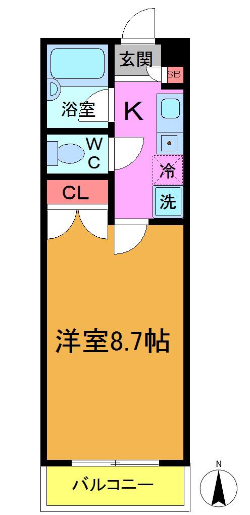 ＪＲ京葉線 新浦安駅 徒歩19分 3階建 築22年(1K/1階)の間取り写真