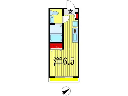 レガーロ千葉駅前(ワンルーム/3階)の間取り写真