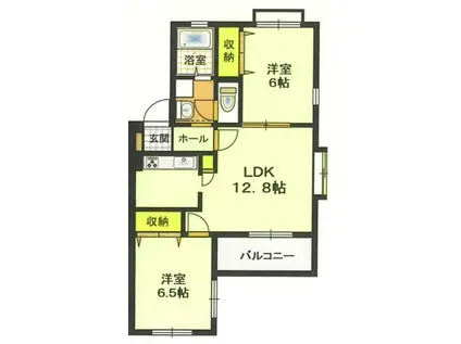 グレース・M(2LDK/3階)の間取り写真