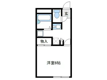 レオパレスT I(1K/1階)の間取り写真