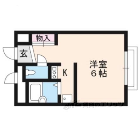レオパレスフォレスト(1K/1階)の間取り写真