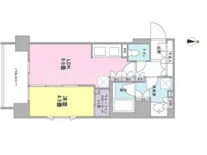 クローバー神田紺屋町(1LDK/5階)の間取り写真