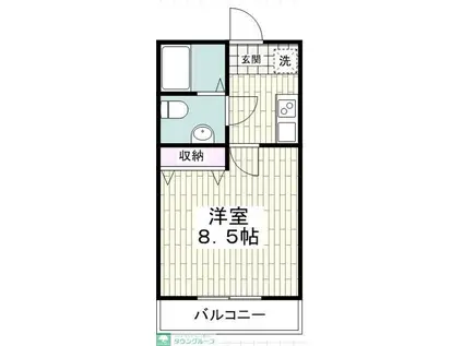 AKALA RESIDENCE KASHIWADAI(1K/3階)の間取り写真