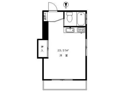 グランディール桜台(ワンルーム/4階)の間取り写真