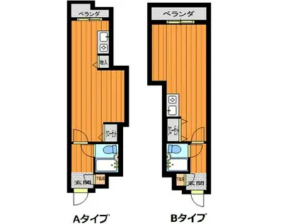 嶋本マンションVIII(ワンルーム/3階)の間取り写真
